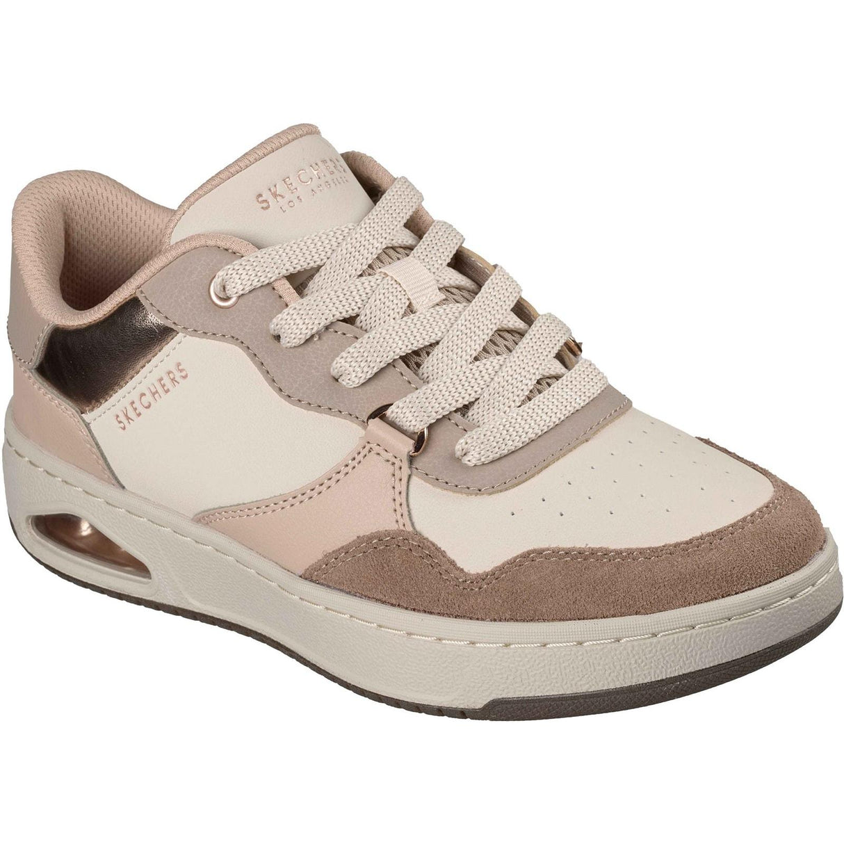 Skechers Womens UNO CTL - Subtle Shimmer Trainers Taupe/Multi