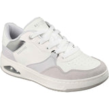 Skechers Womens UNO CTL - Subtle Shimmer Trainers White