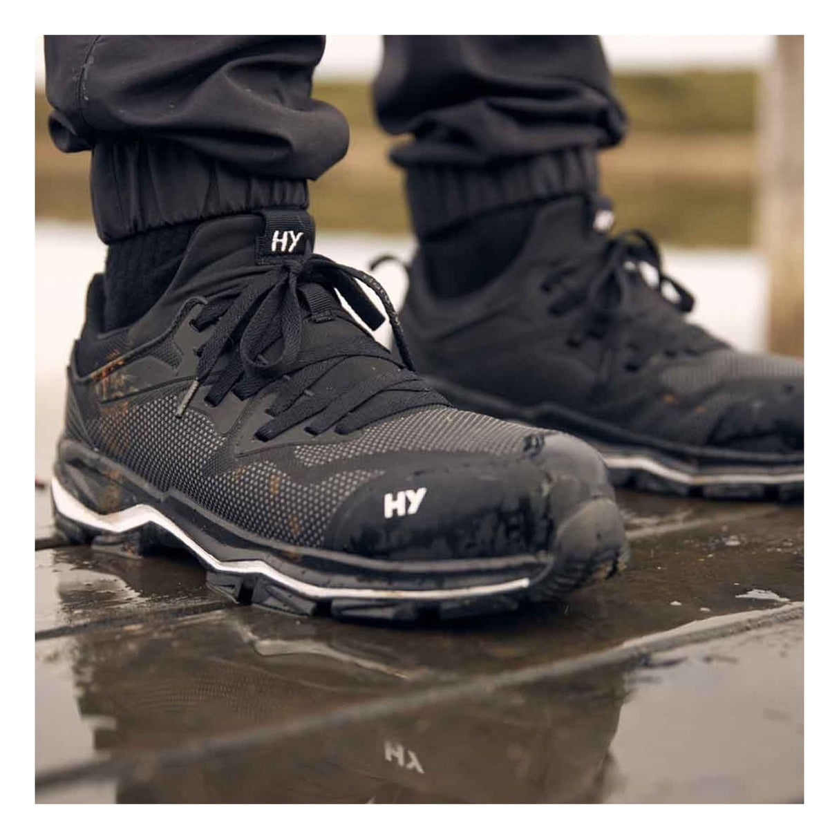 Hard Yakka Mens Icon PR Sport Safety Black