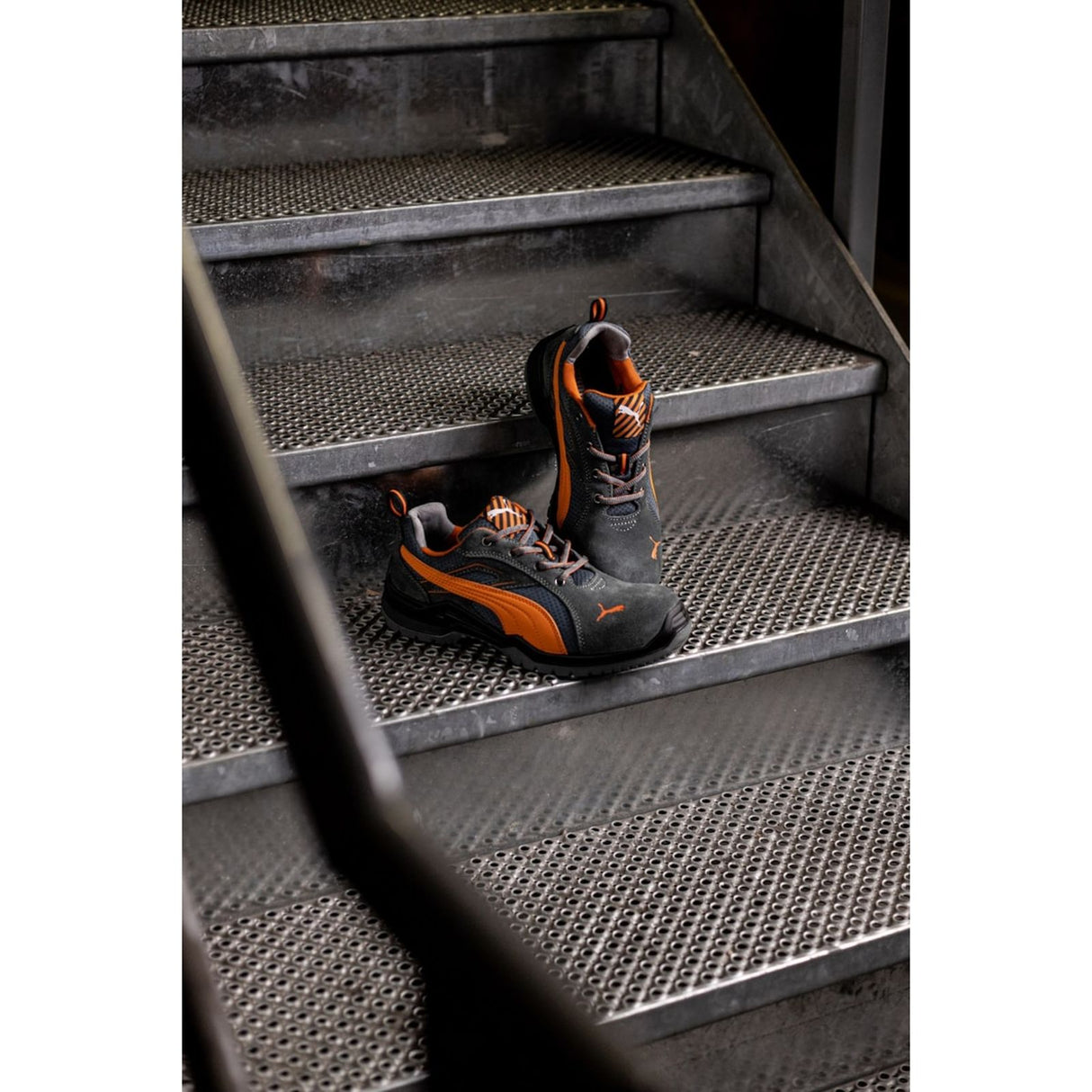 Puma Safety Mens Omni Flash Low Safety Trainer Orange