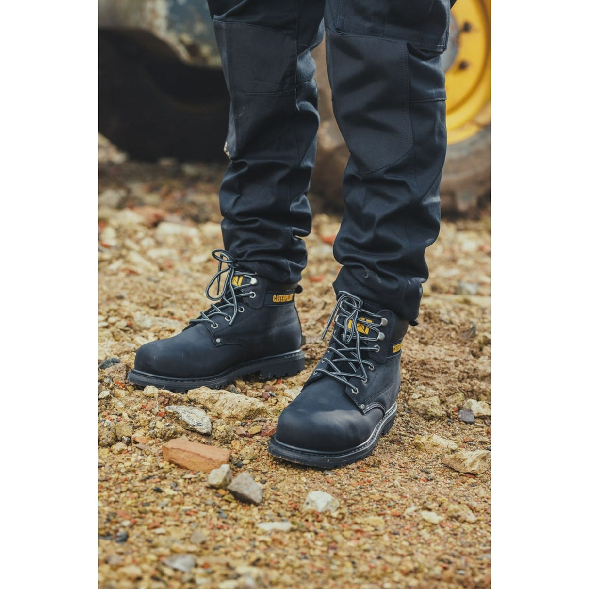 Caterpillar Mens Powerplant S3 GYW Safety Boot Black