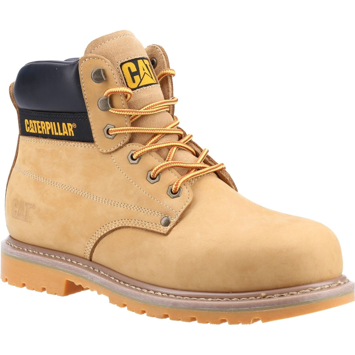 Caterpillar Mens Powerplant S3 GYW Safety Boot Honey