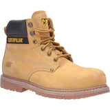 Caterpillar Mens Powerplant GYW Safety Boot Honey