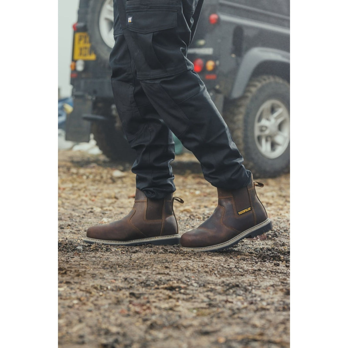 Caterpillar Mens Powerplant Dealer Safety Boot Brown