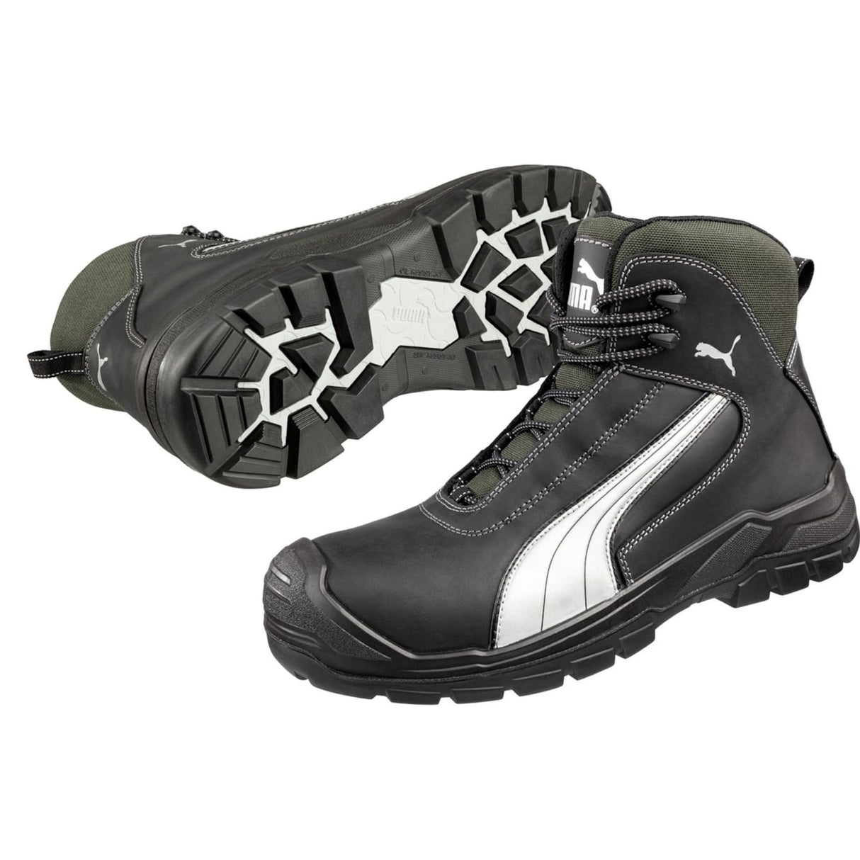 Puma Safety Mens Cascades Mid S3 Safety Boot Black
