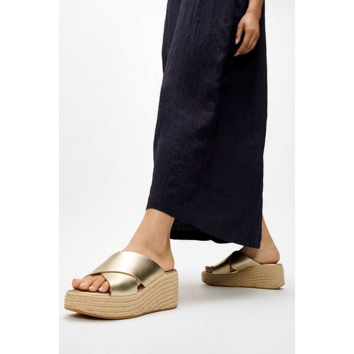 Fitflop Womens Platfforms Espadrille Platino