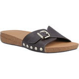 Fitflop Womens iQushion Adjustable Buckle Slides Chocolate Brown