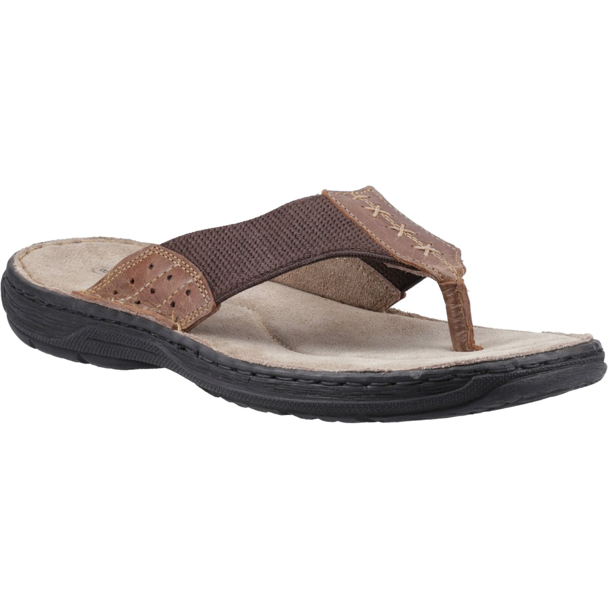 Hush Puppies Mens Alan Toepost Sandal Tan