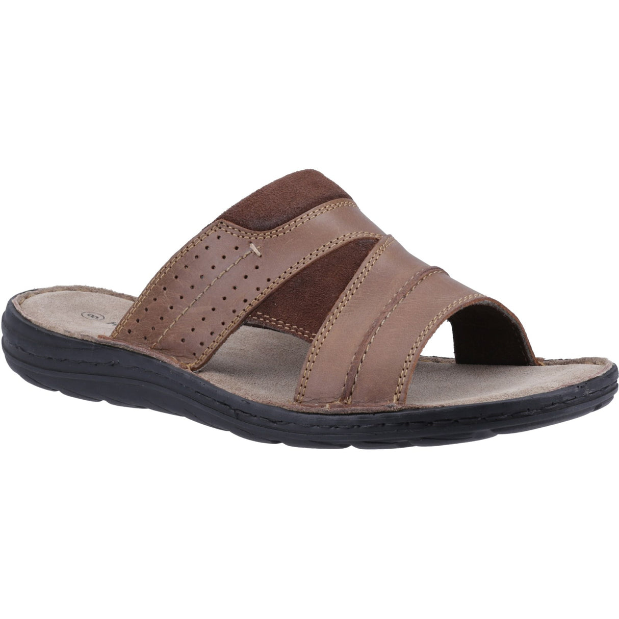 Hush Puppies Mens Archer Mule Sandal Tan