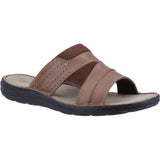 Hush Puppies Mens Archer Mule Sandal Tan