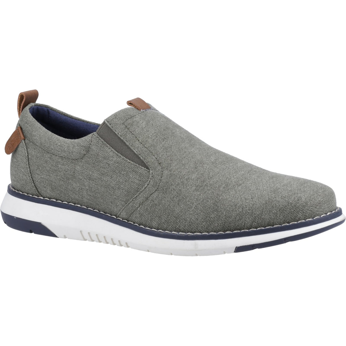 Hush Puppies Mens Benny Slip On Shoe Khaki