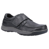 Hush Puppies Mens Casper Touch Fastening Shoes Black