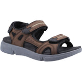Hush Puppies Mens Castro Sandal Brown