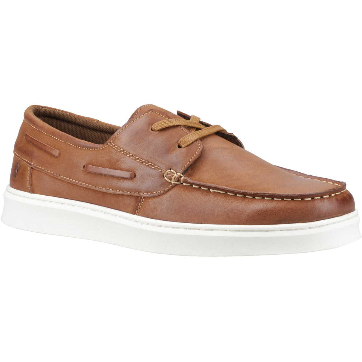 Hush Puppies Mens Madden Boat Shoe Tan