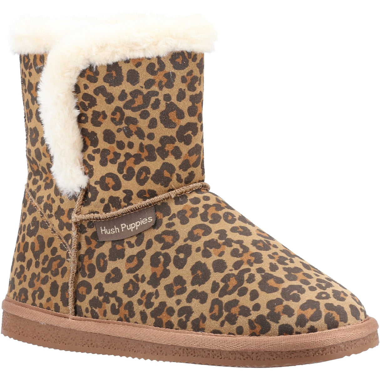 Hush Puppies Womens Ashleigh Slipper Bootie Leopard