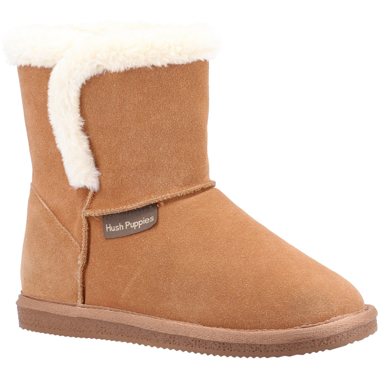 Hush Puppies Womens Ashleigh Slipper Bootie Tan