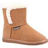 Hush Puppies Womens Ashleigh Slipper Bootie Tan