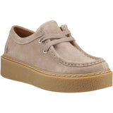 Hush Puppies Womens Bridie Suede Mocc Toe Taupe