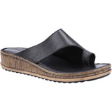 Hush Puppies Womens Elissa Toepost Sandal Black