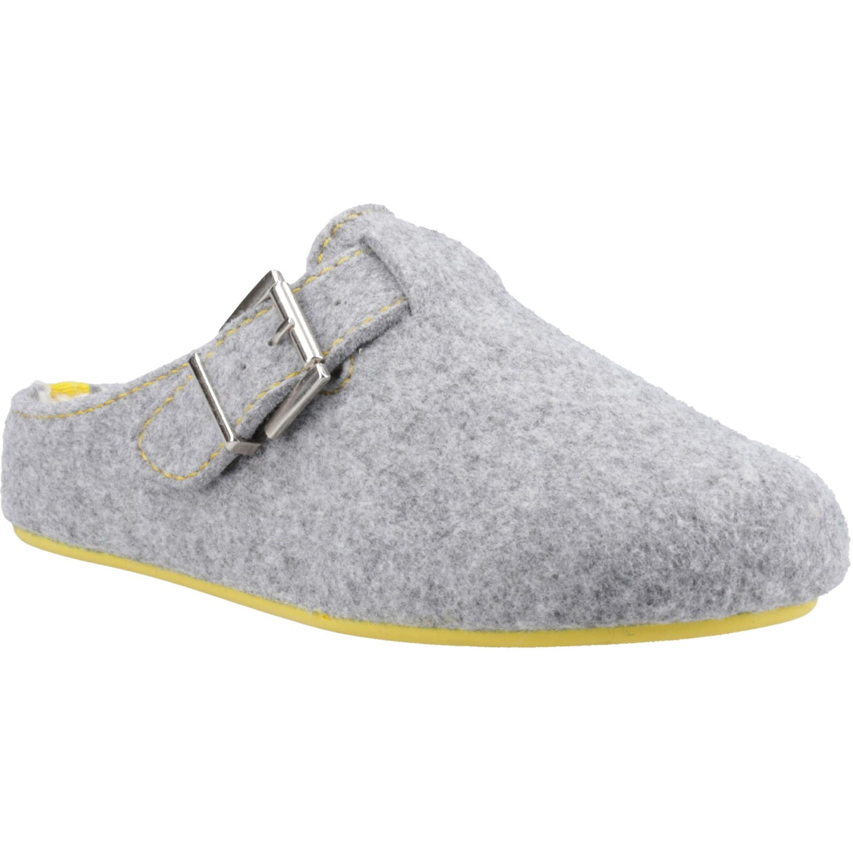 Hush Puppies Womens Good Slipper Buckle Grey