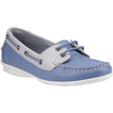 Hush Puppies Womens Irene Boat Shoe Blue