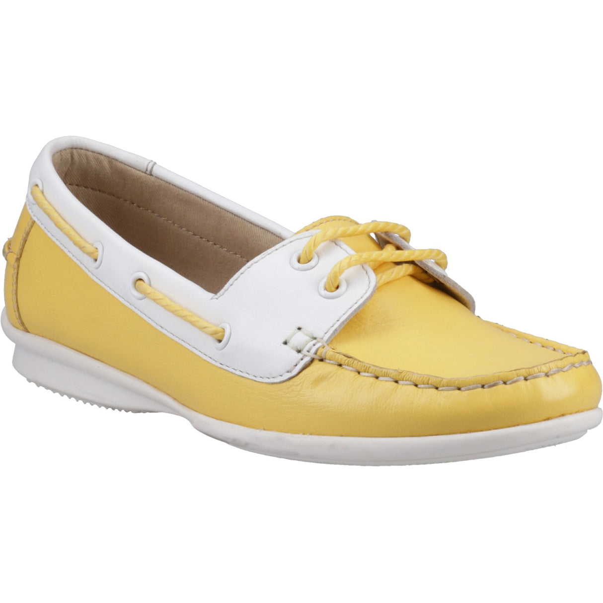 Hush Puppies Womens Irene Boat Shoe Yellow