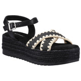 Hush Puppies Womens Jemma Espadrille Sandal Black