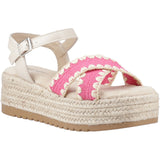 Hush Puppies Womens Jemma Espadrille Sandal Fuchsia