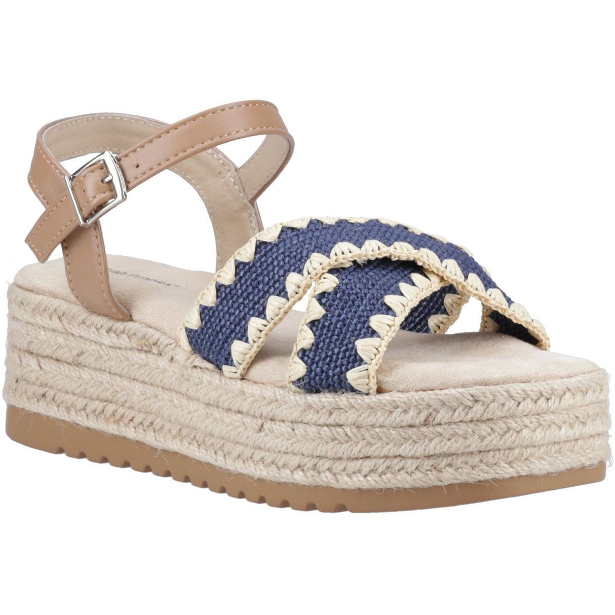 Hush Puppies Womens Jemma Espadrille Sandal Navy