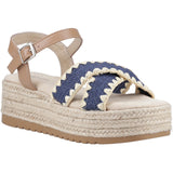 Hush Puppies Womens Jemma Espadrille Sandal Navy