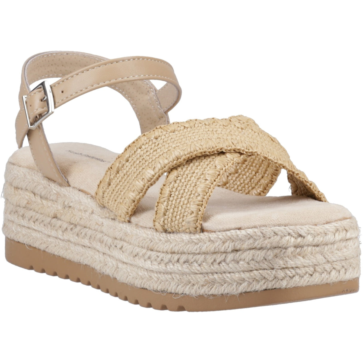 Hush Puppies Womens Jemma Espadrille Sandal Tan