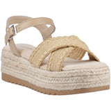 Hush Puppies Womens Jemma Espadrille Sandal Tan