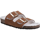 Hush Puppies Womens Jessie Mule Slipper Tan