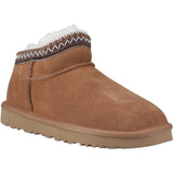 Hush Puppies Womens Sloane Bootie Slipper Tan