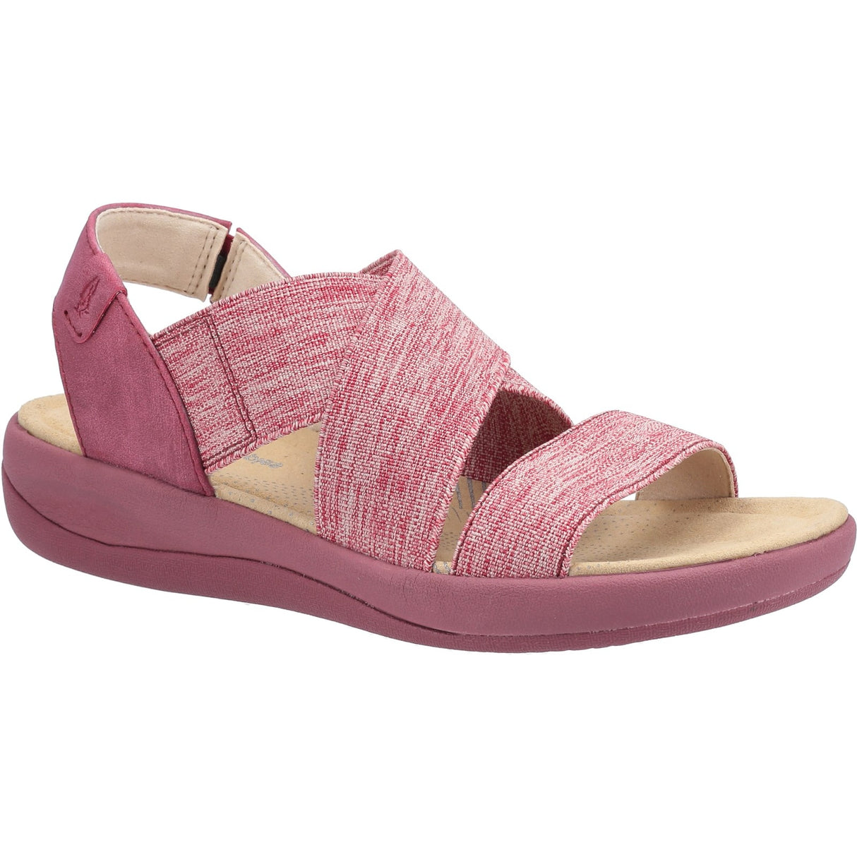 Hush Puppies Womens Sophia Elastic Cross Strap Red