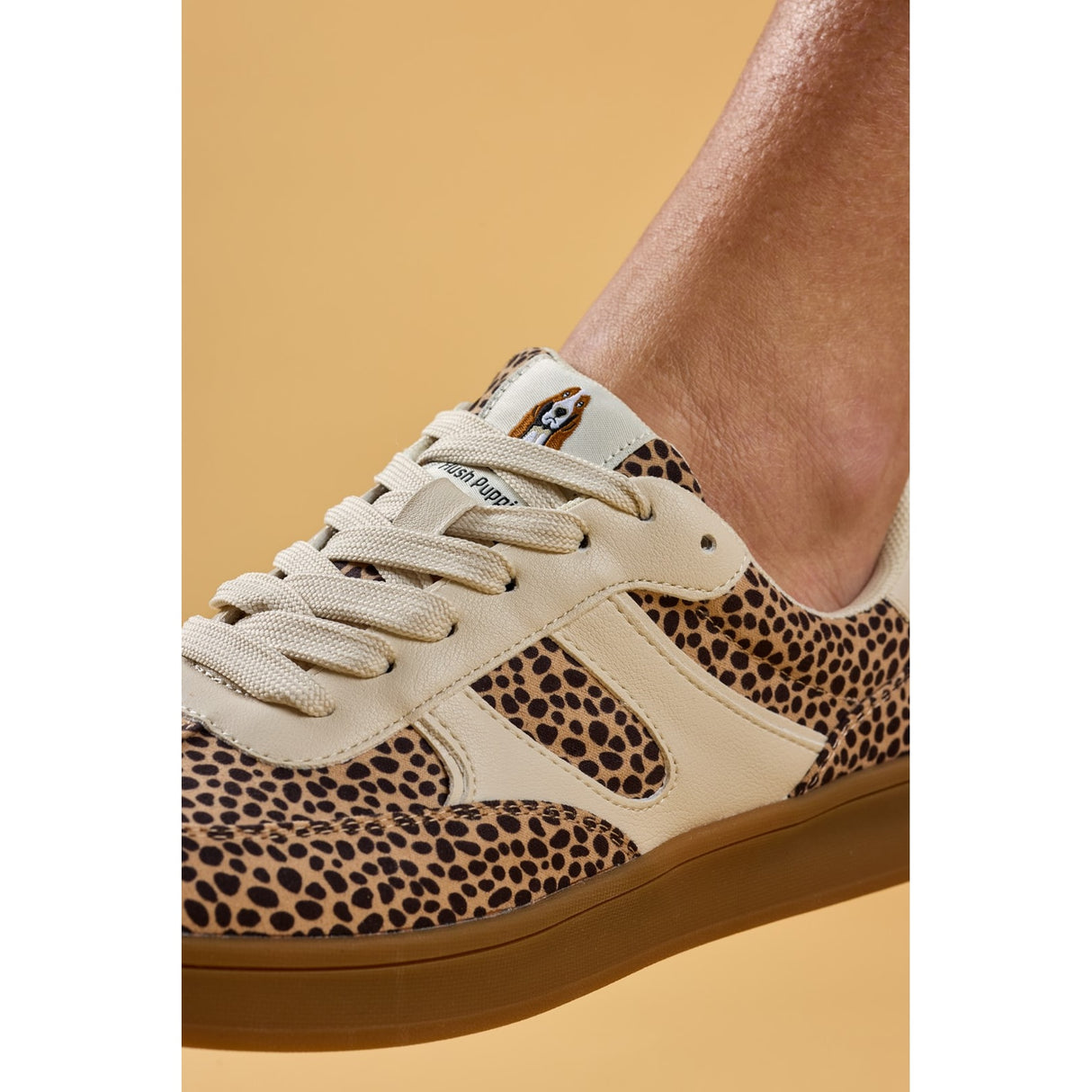 Hush Puppies Womens Maura Textile Sneaker Cheetah