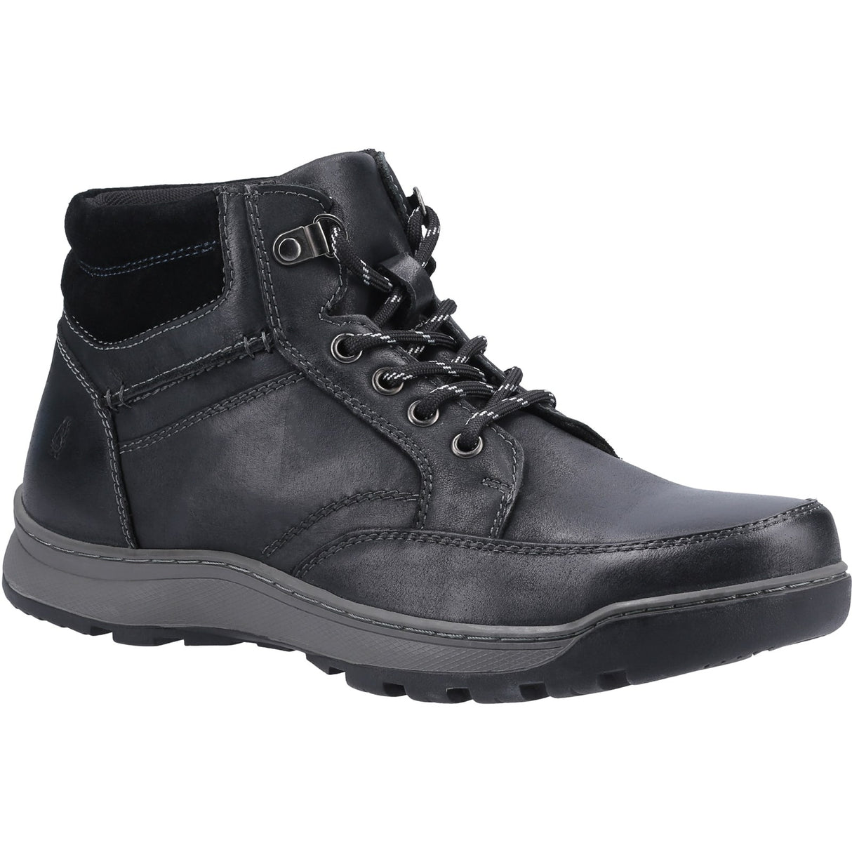 Hush Puppies Mens Grover Lace Boots Black