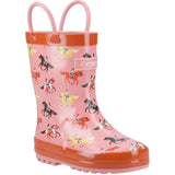 Cotswold Infant Kids Puddle Waterproof Pull On Boot Horses
