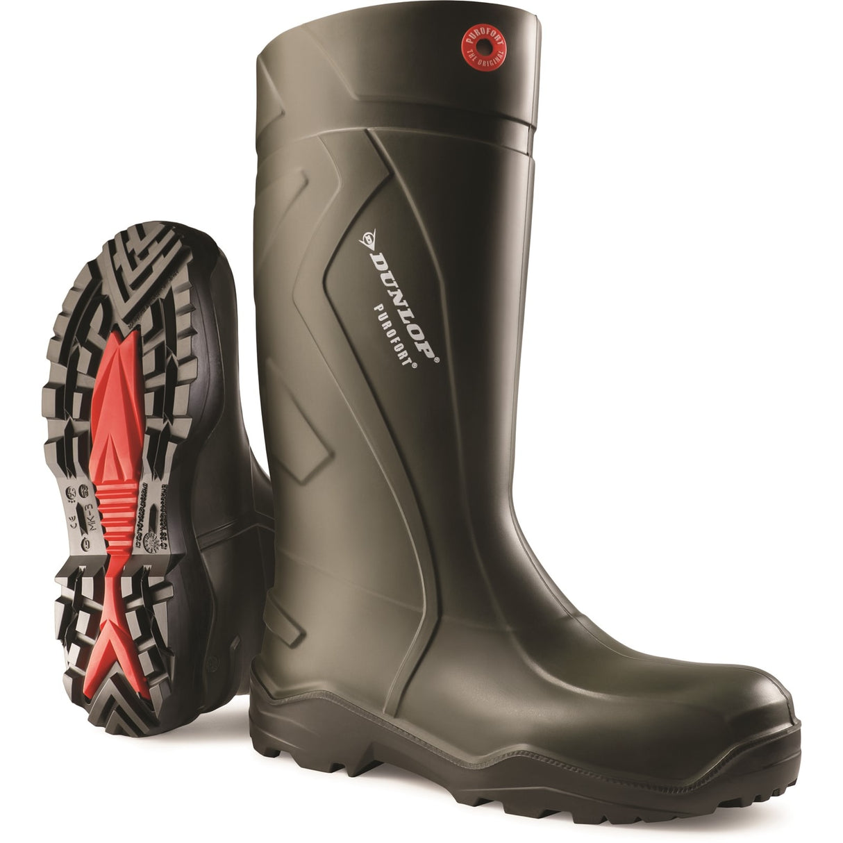 Dunlop Mens Purofort+ Wellington Green