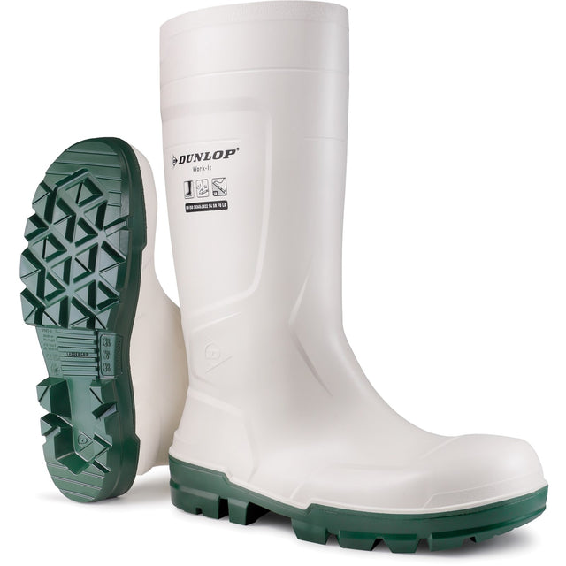 Dunlop Unisex Work-It Safety Wellington White