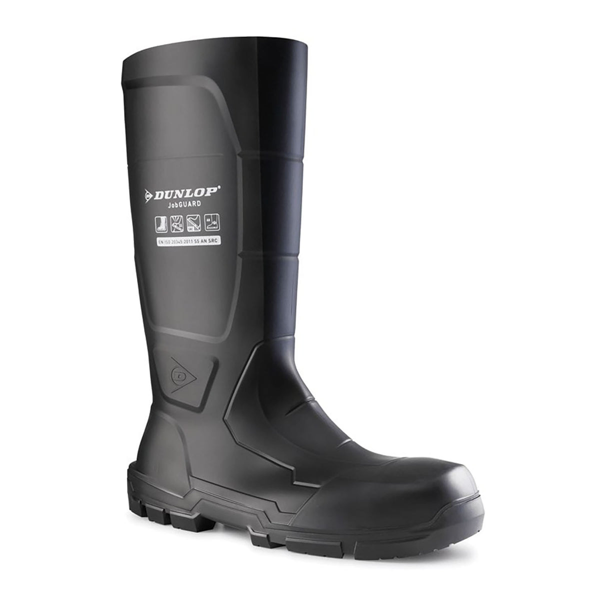 Dunlop Unisex JobGUARD Full Safety Wellington Black