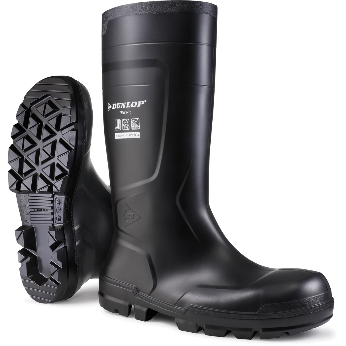 Dunlop Unisex Work-It Full Safety Wellington Black