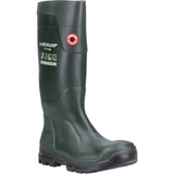 Dunlop Mens TerraPro Full Safety Wellington Green