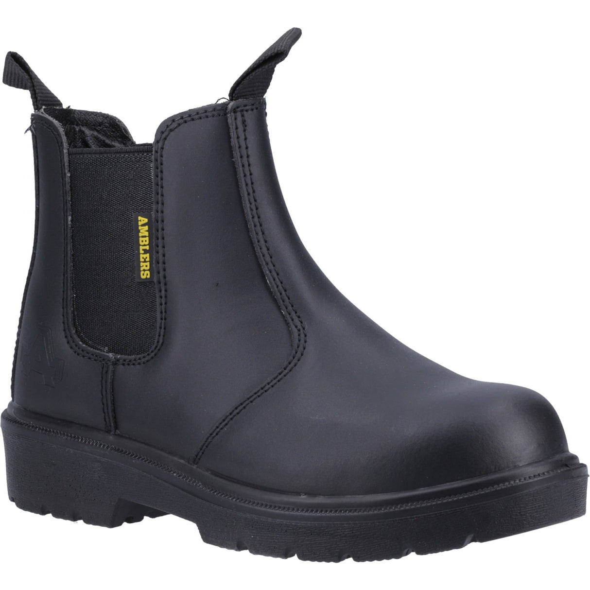 Amblers Safety Unisex FS116 Hardwearing Pull on Safety Dealer Boot Black