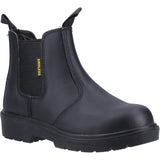 Amblers Safety Unisex FS116 Hardwearing Pull on Safety Dealer Boot Black