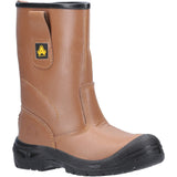 Amblers Safety Unisex FS142 Water Resistant Pull On Safety Rigger Boot Tan