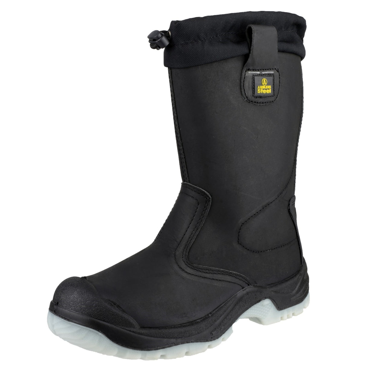 Amblers Safety Unisex FS209 Water Resistant Pull On Safety Rigger Boot Black