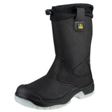 Amblers Safety Unisex FS209 Water Resistant Pull On Safety Rigger Boot Black