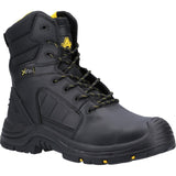 Amblers Safety Unisex AS350C Berwyn Hi-Leg Waterproof Metal Free Metatarsal Safety Boot Black