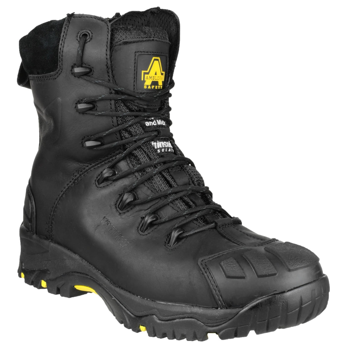 Amblers Safety Unisex FS999 Hi Leg Composite Safety Boot With Side Zip Black